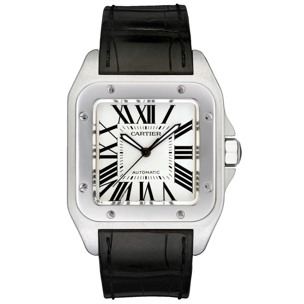 pre owned cartier santos 100