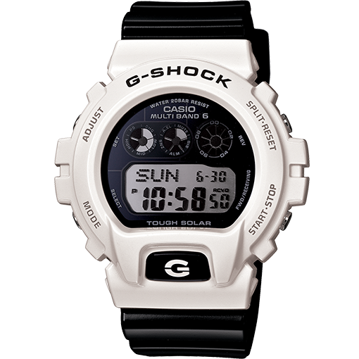 g shock black and white