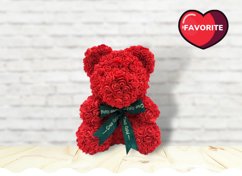 Valentine Rose Teddy in Red | Roses Only Singapore