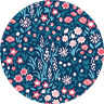 Meadow Walks - Blue Ribbon Color Swatch