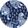 Tiger Queen-Navy Color Swatch
