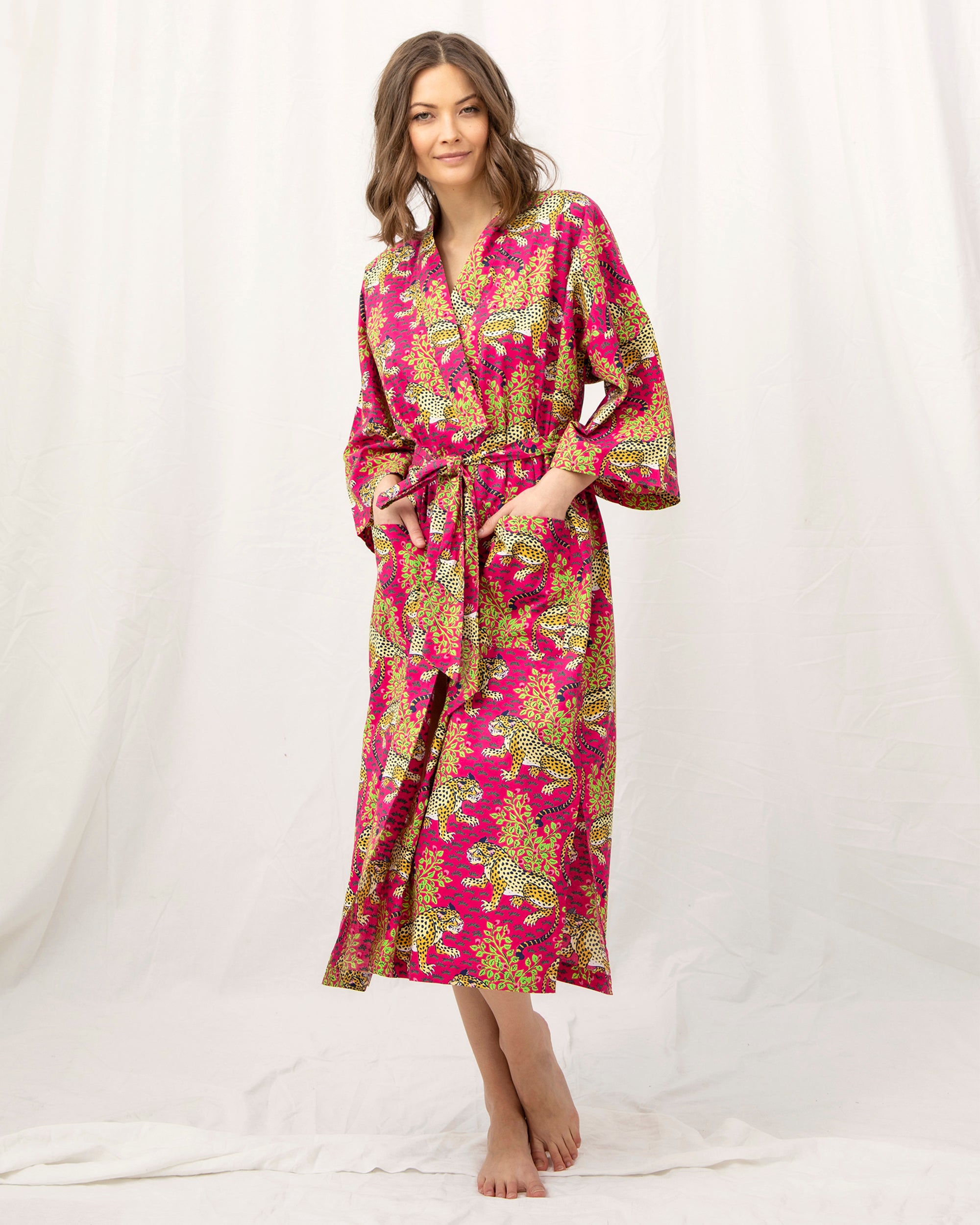 Bagheera Robe Hot Pink