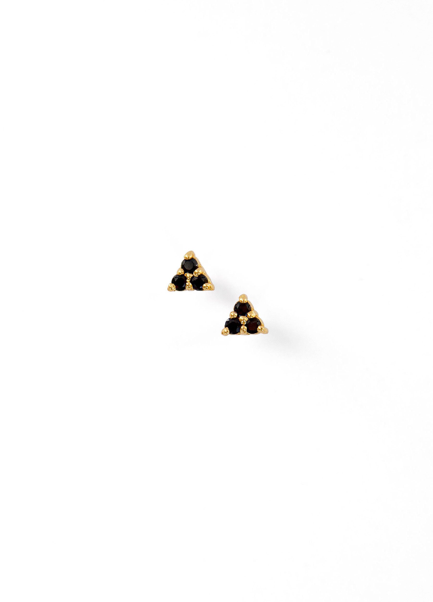 triangle stud earrings