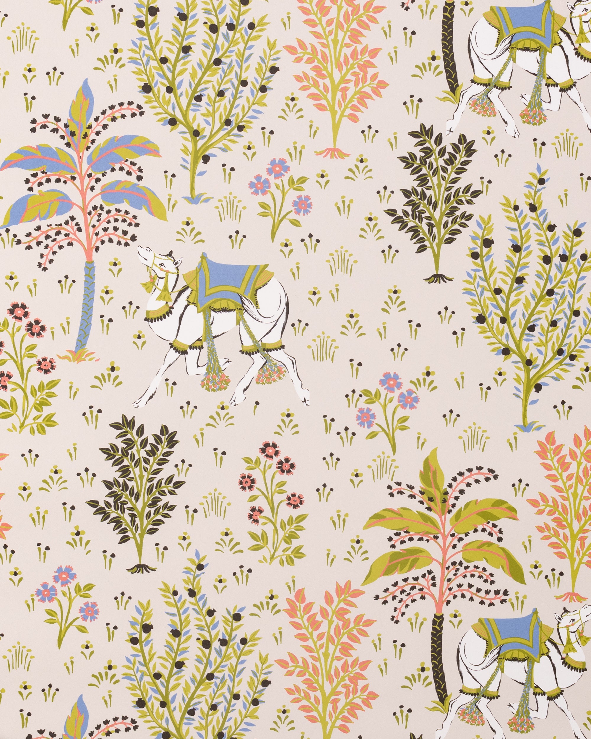 Camel's Courtyard - Peel & Stick Wallpaper - Linen