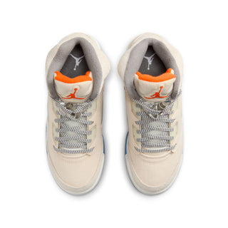 Grade School Air Jordan 5 Retro SE Craft - LT Orewood/Safety Orange