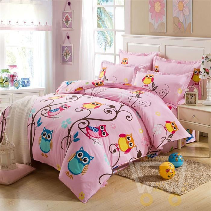 High Quality Bed Linen Designer Bedding Owl Comforter Queen Size 200x2