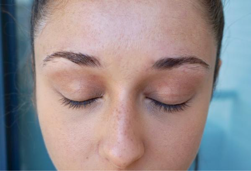Brianna Before Microblading Procedure Eyebrows