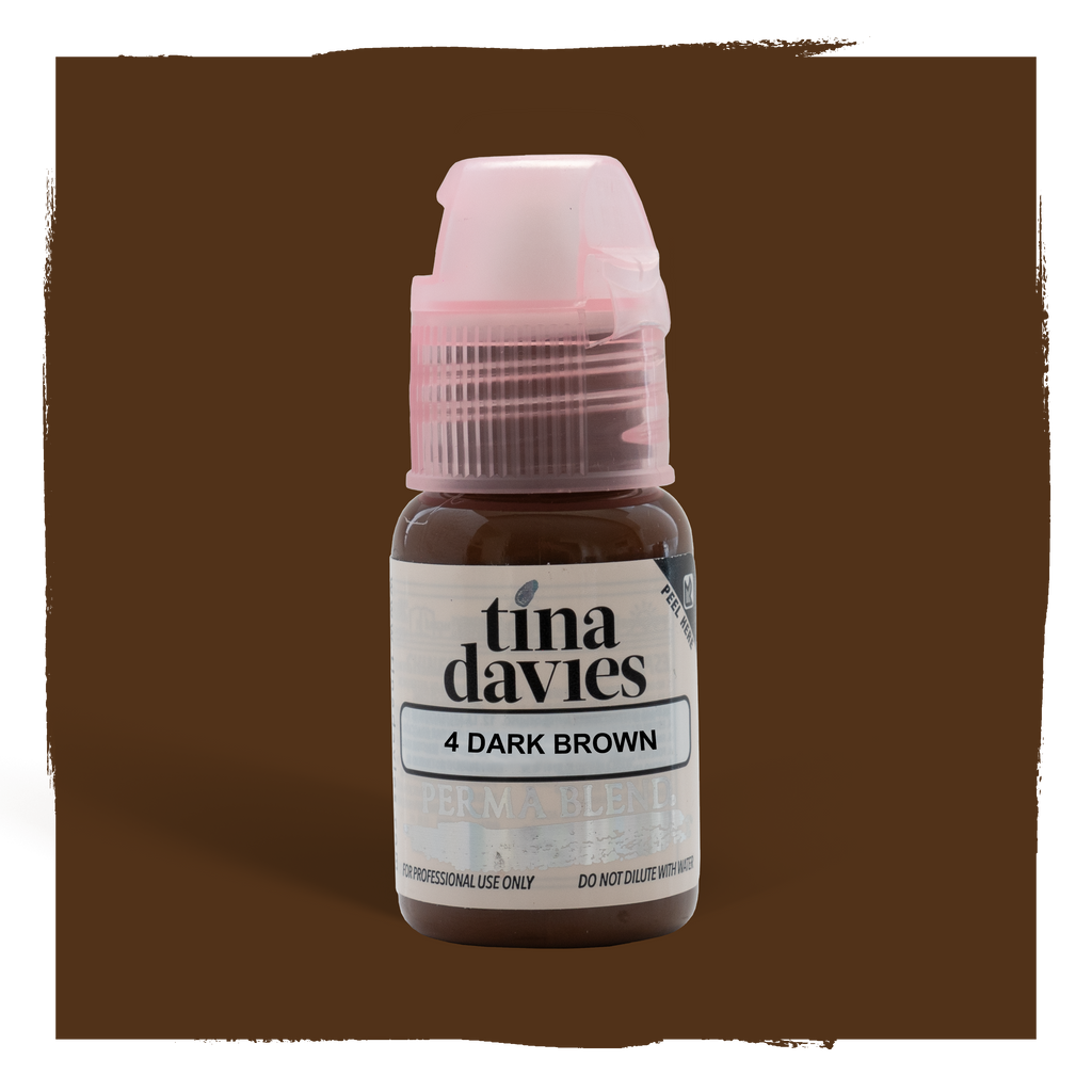 Tina davies I Love Ink Dark Brown Eyebrow PMU Pigment for Microblading and Machine