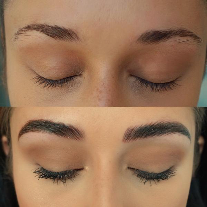 Brianna Before and After Microblading Procedure