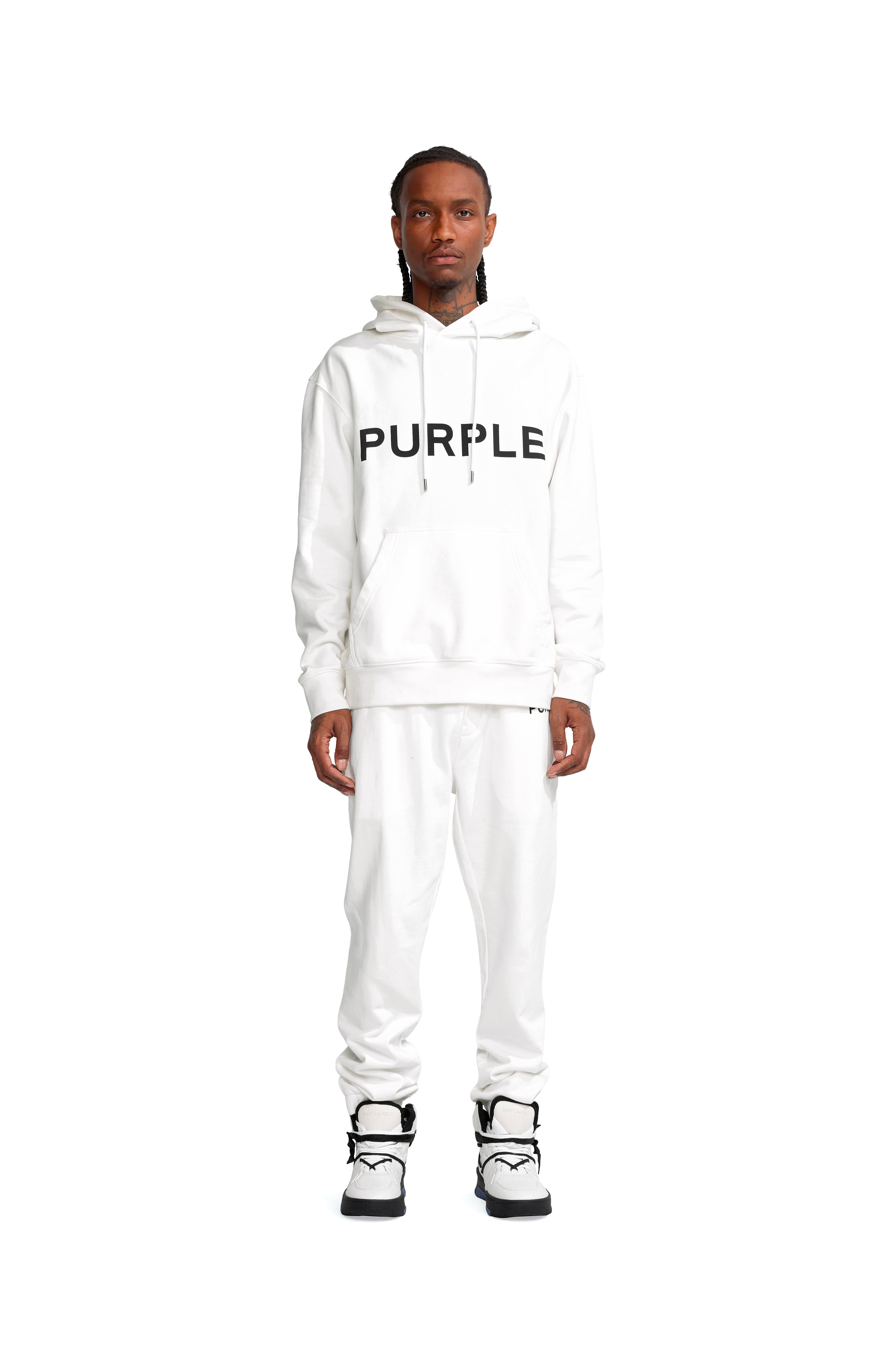 purple brand hoodie blue