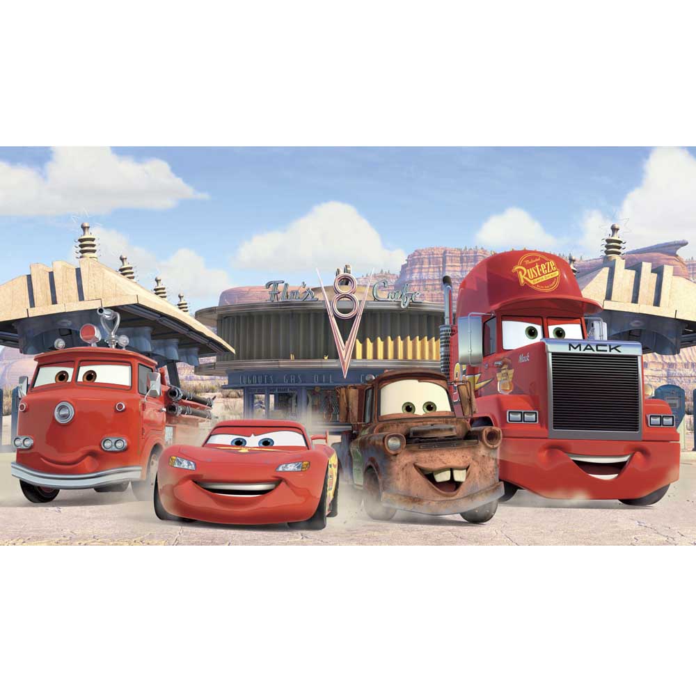 Disney Cars Friends to the Finish Wall Mural Printed
