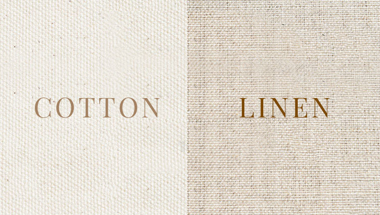 Comparison of Linen & Cotton Canvas Materials | Wallhogs
