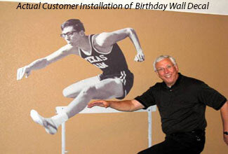 Customer Installed Wall Decal for Birthday Present