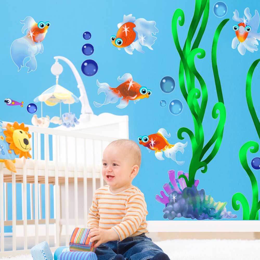 Nursery Dreamtime Fish Wall Decals | Wallhogs