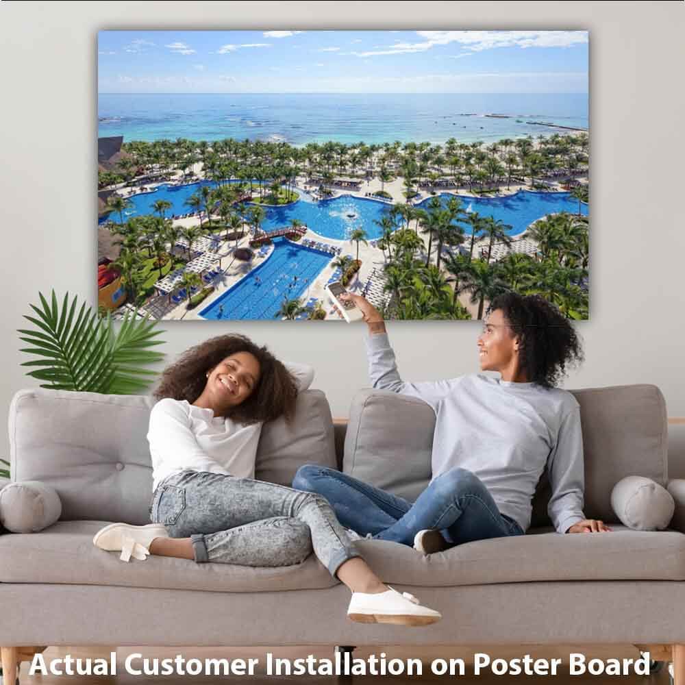 Customer Installation of Poster Using Posterboard