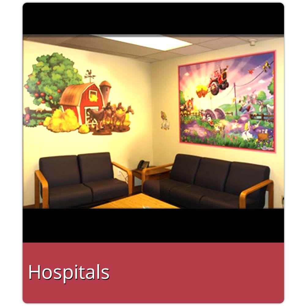 Wallhogs Decals on Waiting Room Walls