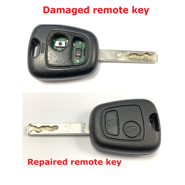 Peugeot/Citroen Damaged Key Fob Replacement & Blade Switch 