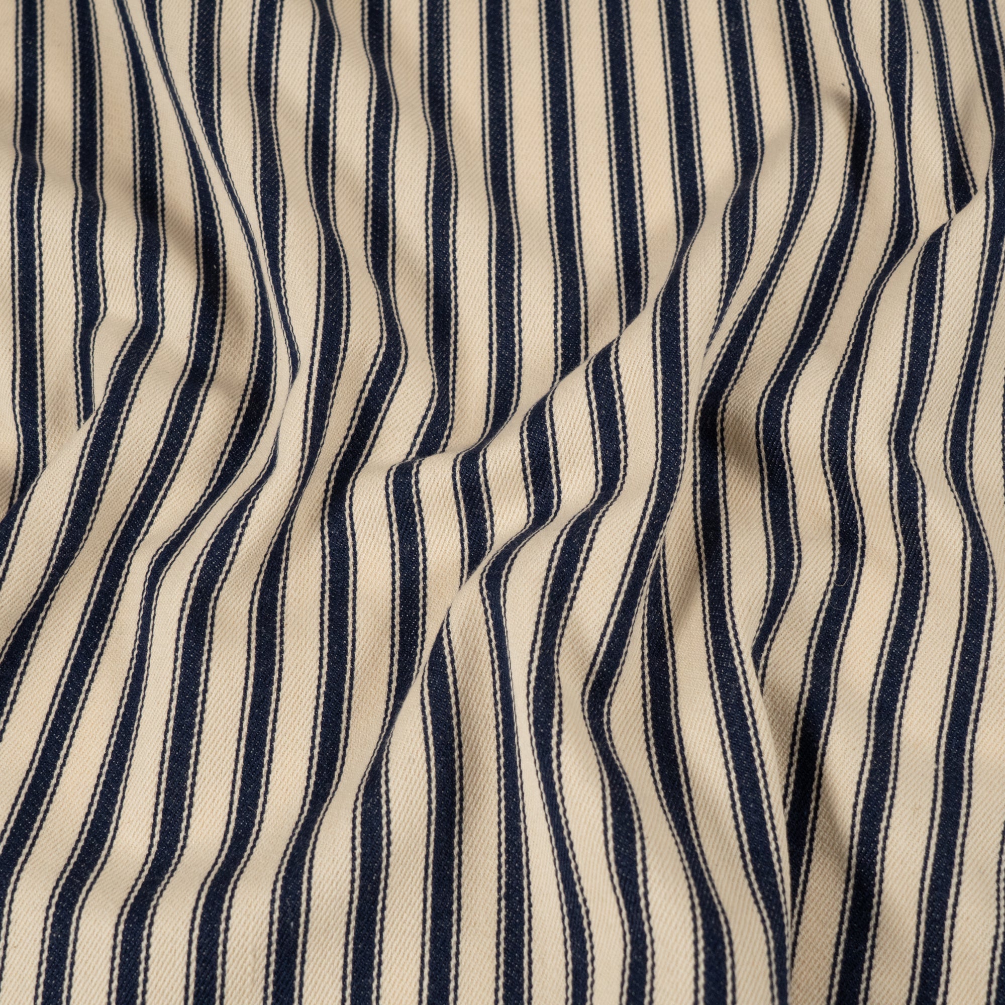 Navy Canvas Ticking Stripes Fabric | Buy Online Now – Sew Me Something