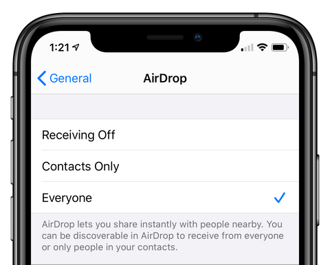 Airdrop iOS