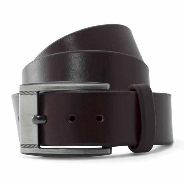 casual black leather belt