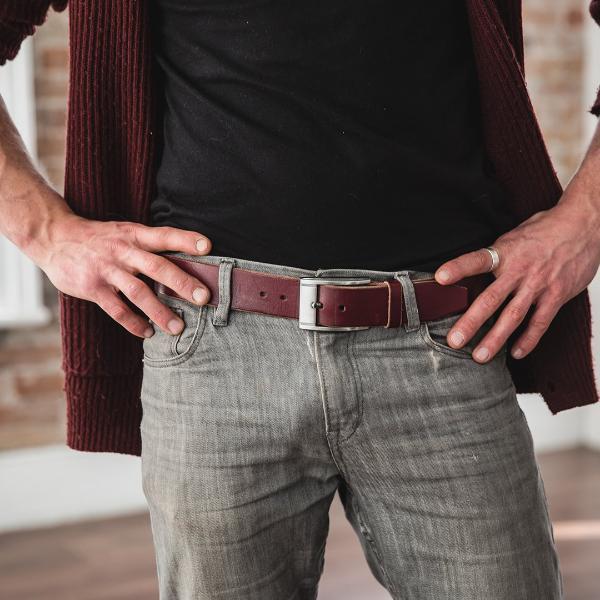 mens leather belt for jeans