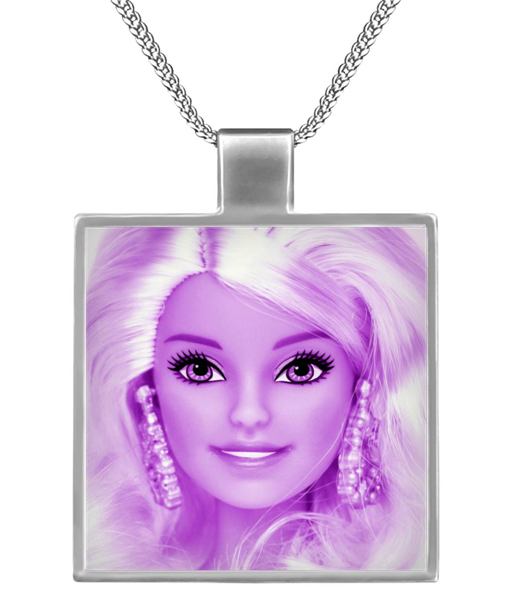 pink barbie necklace