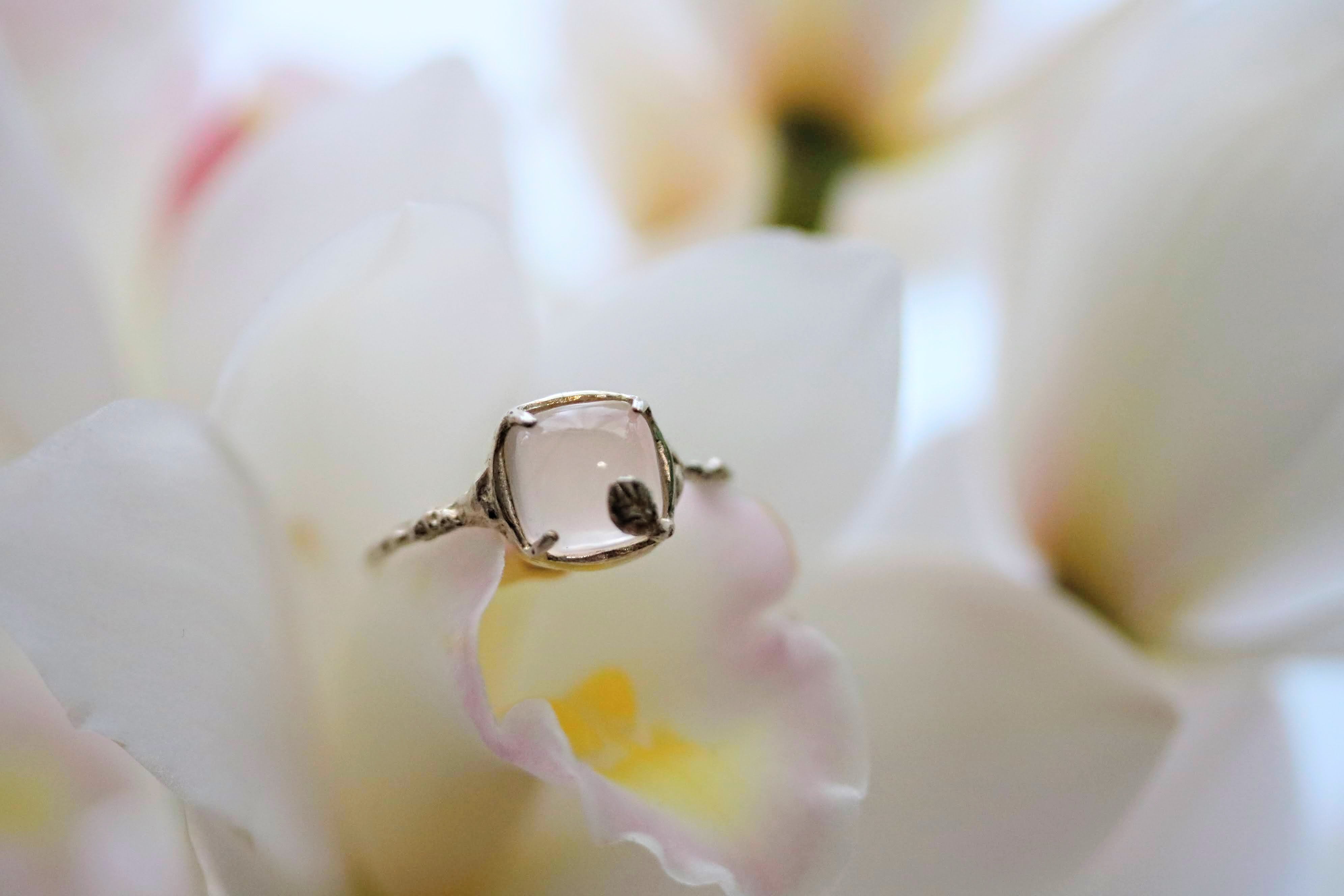 Talisman Silver Ring with Black Spinel – Pigeon Dynamite