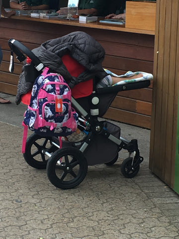 badly covered stroller