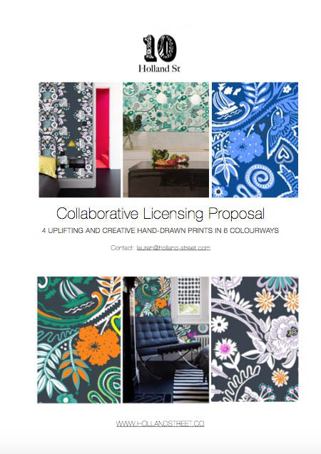 10 Holland Street Collaborative Print Licensing Proposal