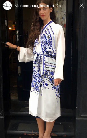 Cosima 'Mimi' Diamond styled Holland Street Tanaka Lily robe