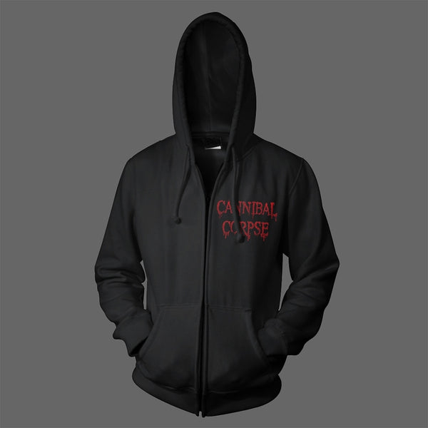cannibal corpse zip hoodie