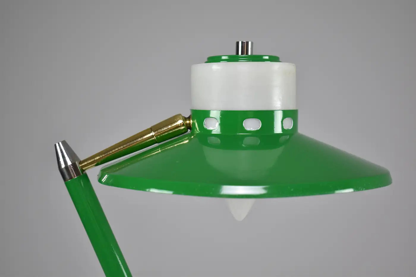 1950s-Inspired Italian Metal Table Lamp by Stilux