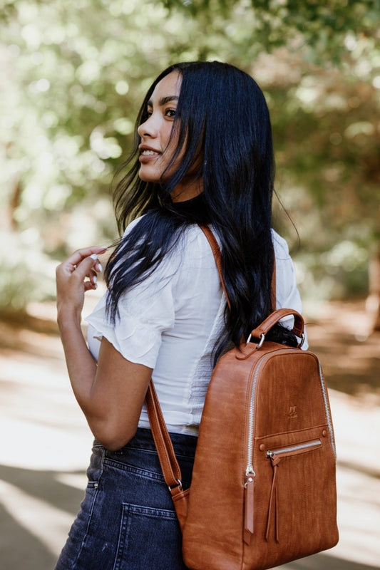 Best Diaper Bag Backpack in Vintage Tan – Citi Collective