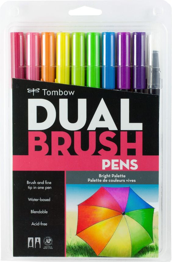 Tombow ABT Dual Brush Pen 10 set, Manga Shojo Colours