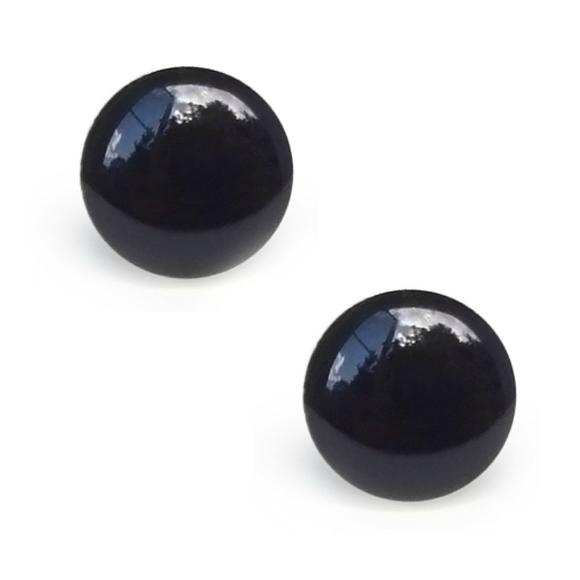 big black stud earrings