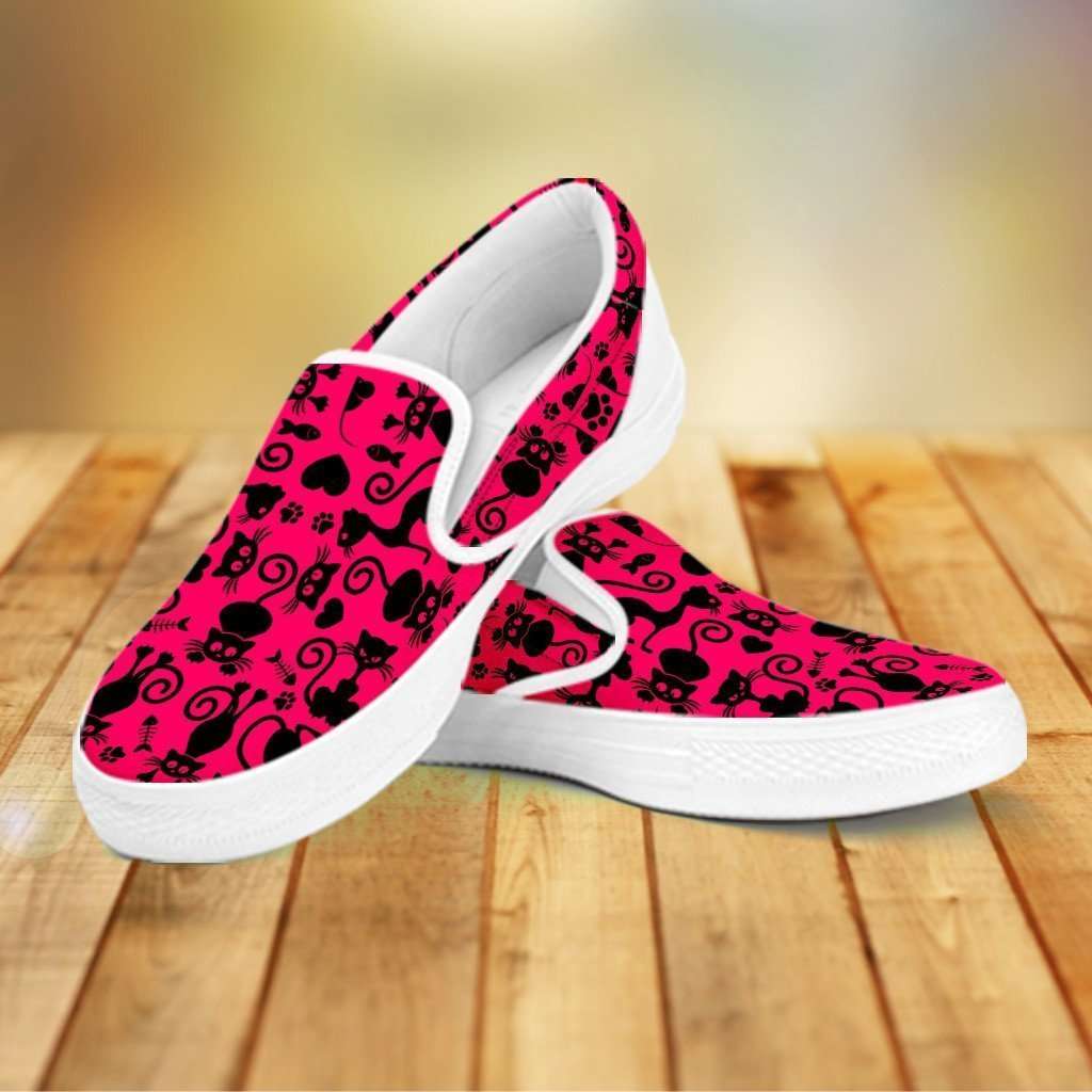 womens pink slip on shoes