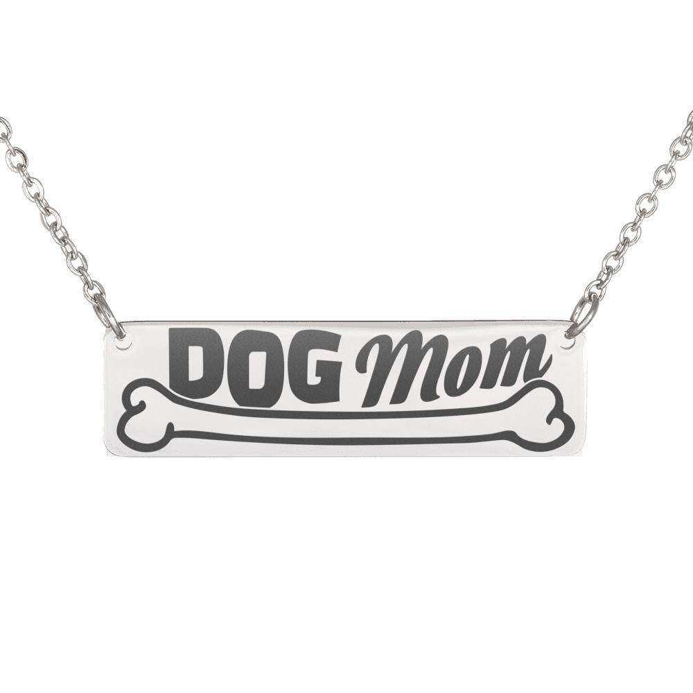 dog mom bar necklace