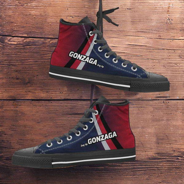 Gonzaga Zag Up Bulldogs Basketball Fans Canvas High Top ...