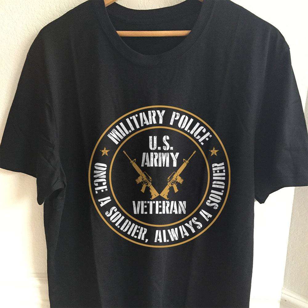 Military Police Veteran Adult Unisex T-Shirt - Designs by MyUtopia ...