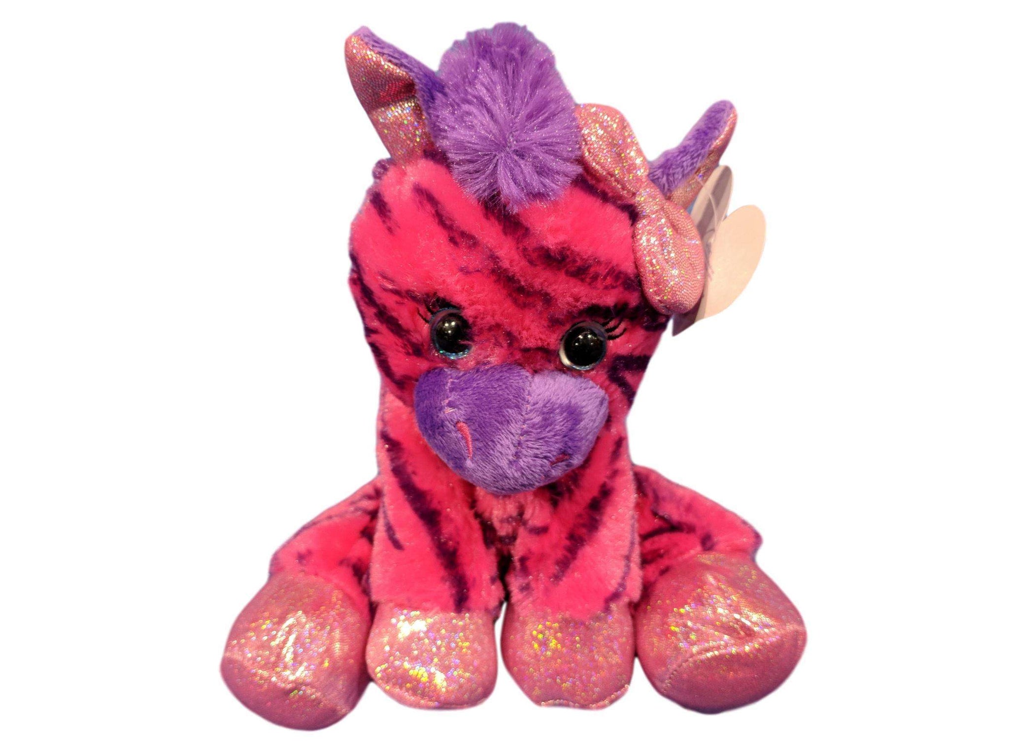 pink zebra stuffed animal