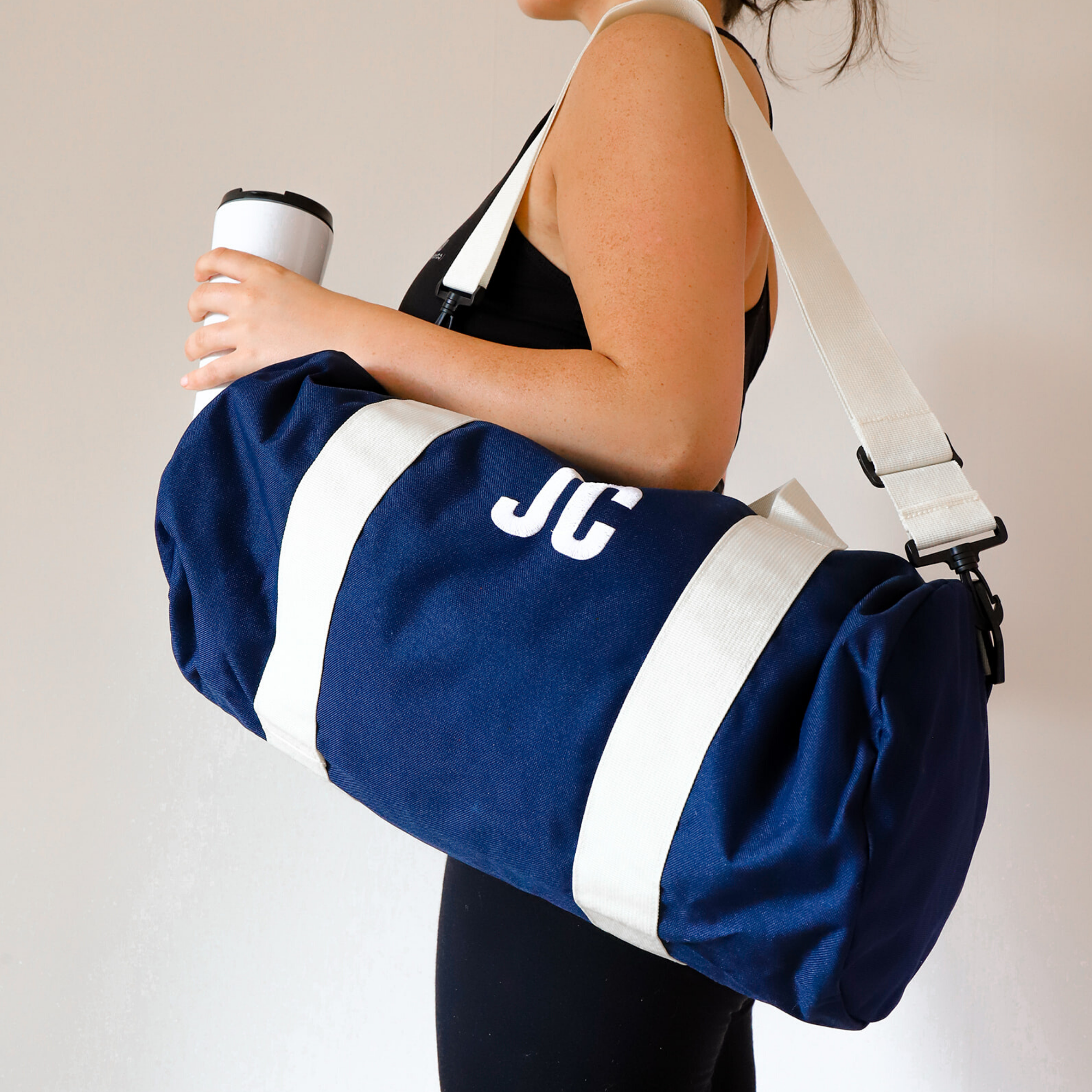 navy gym bag