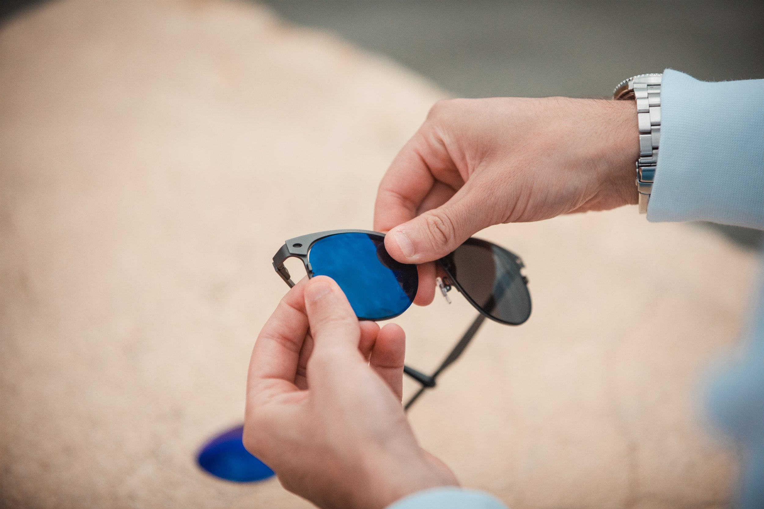 Our Titan series can change lenses between ordinary sunglasses lenses and night driving.