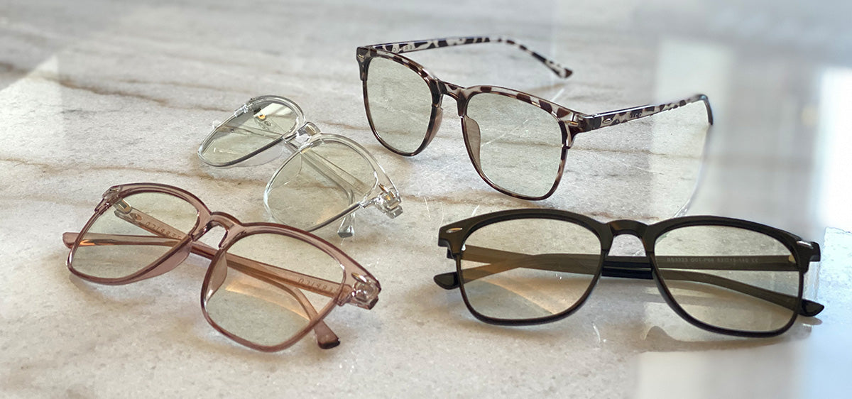 Icon is our square and clubmaster model of anti blue-light glasses.