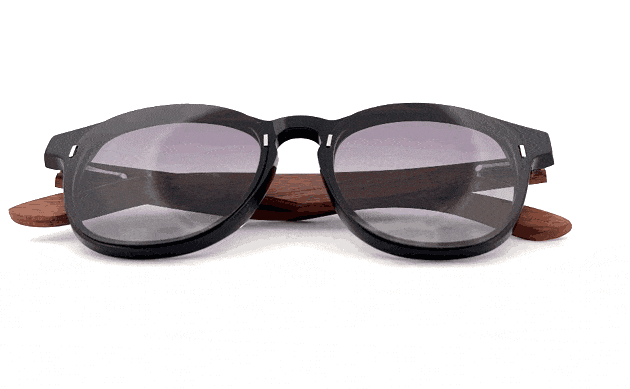 360 video of our Round Eyewood Reinvented sunglasses.