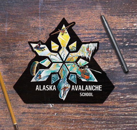 Alaska Avalanche Schoool Sticker Color