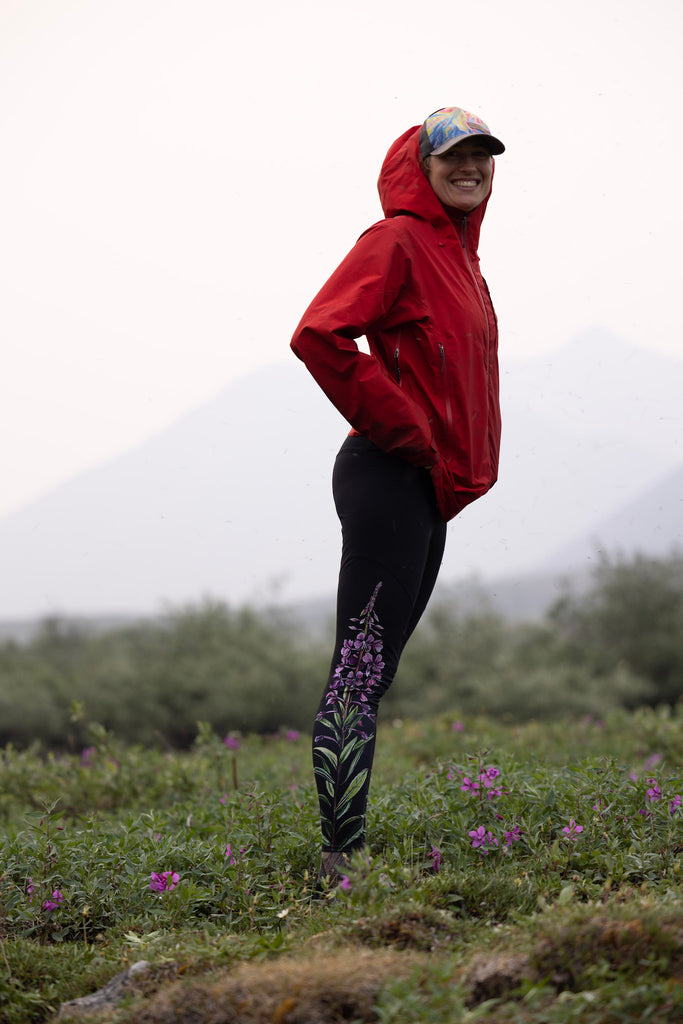 WIld Flowers on Bark Yoga Leggings – Love from Alaska
