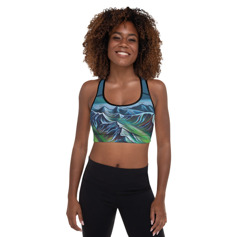 Liquid Fire Psychedelic Print [Padded Sports Bra] - American Bogan