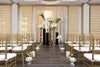 Terrace elegance decor with aisle treatment