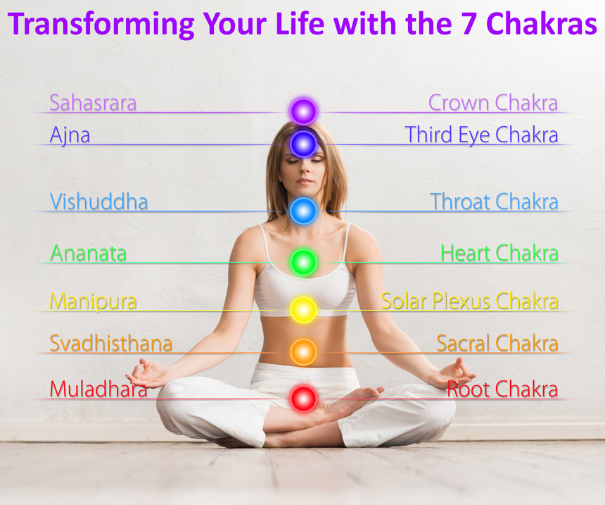 seven chakras beginners guide all chakras shown