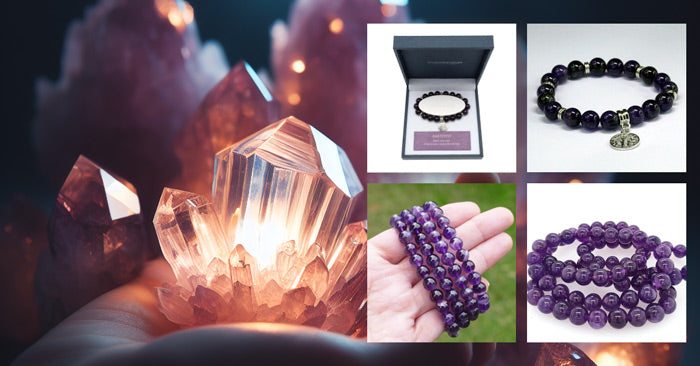 amethyst crystal bracelets gemstones 8mm